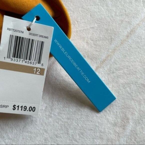 Bleu Rod Beattie One Piece Swimsuit Women's 12 NWT Desert Dreams Yellow Gold - Picture 8 of 12